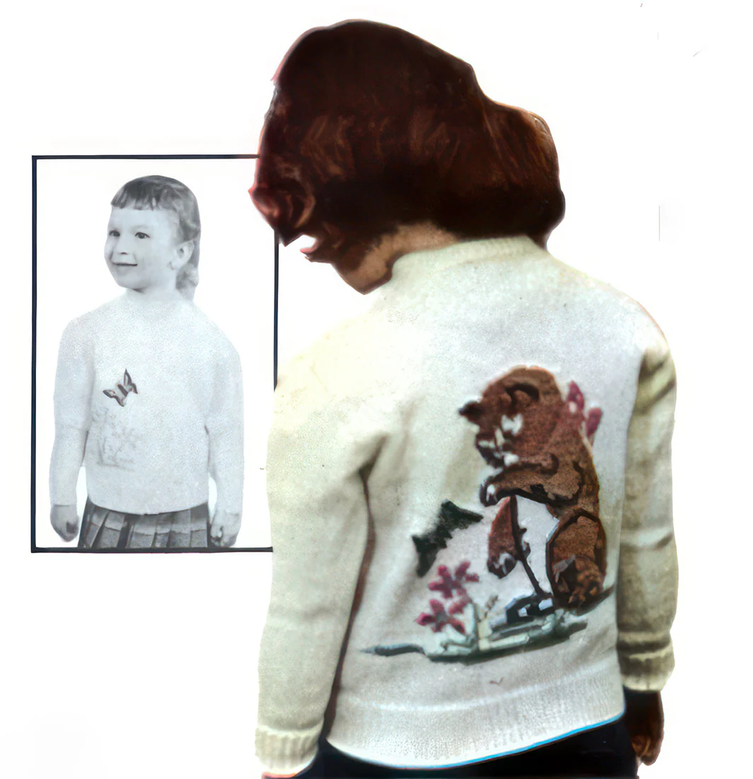 Kitten & Butterfly Cardigan Pattern - Image 2