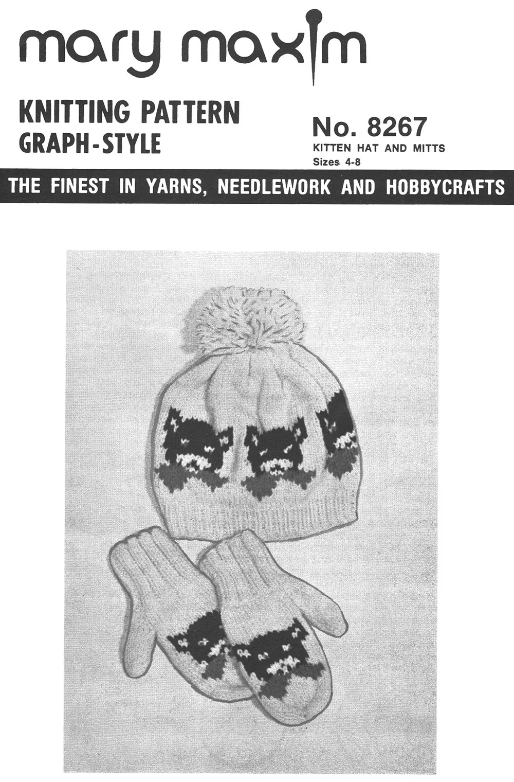 Kitten Hat & Mitts Pattern - Image 2