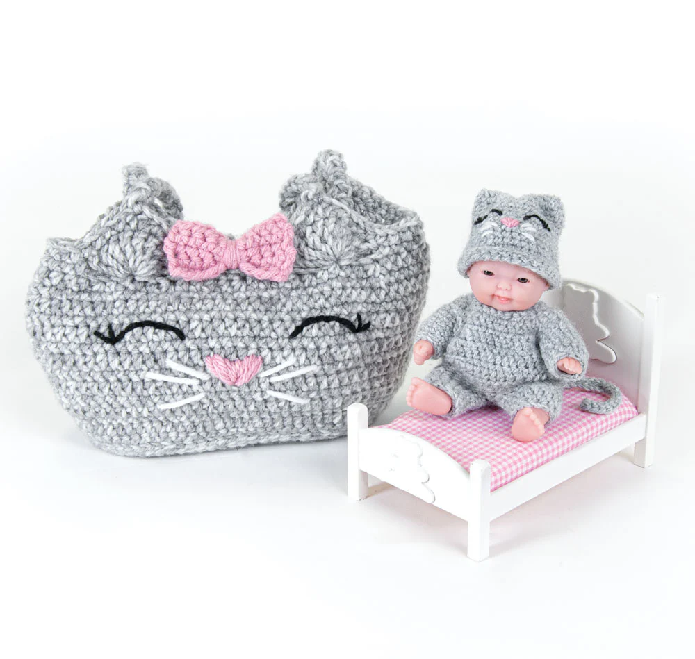 Kitty Kat Bag & Doll Crochet Kit - Image 4