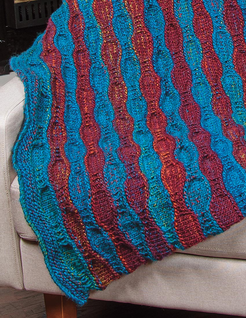 Knit Fire & Rain Blanket Pattern - Image 2