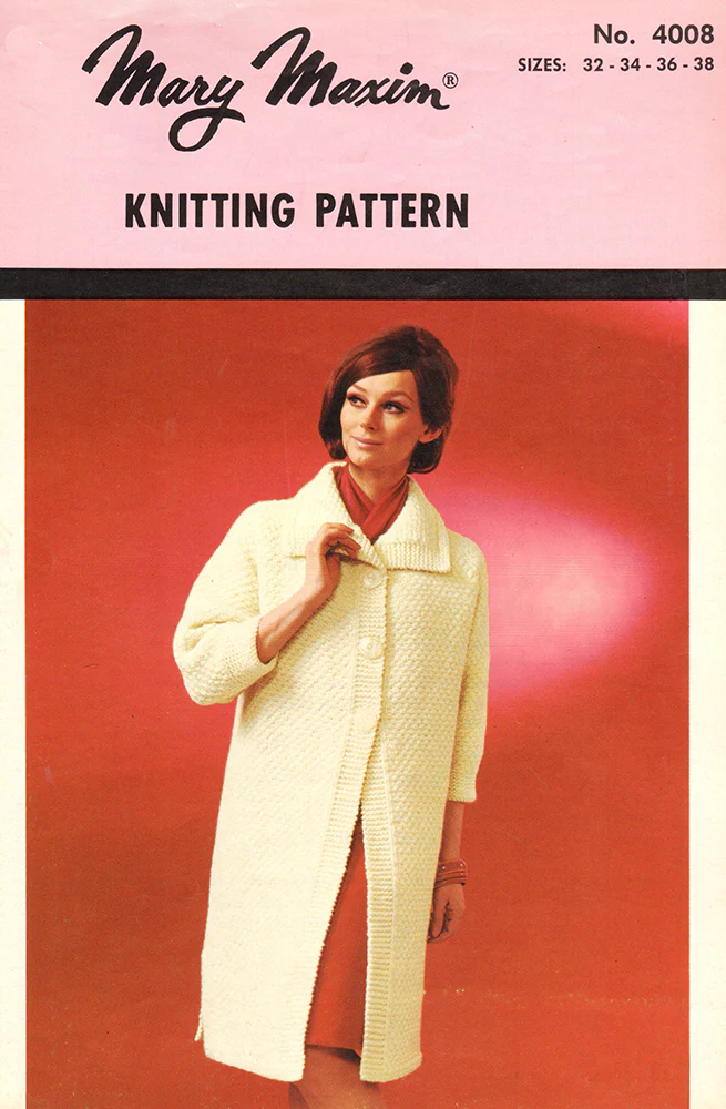 Lovely Knitted Dress Coat Pattern - Image 2