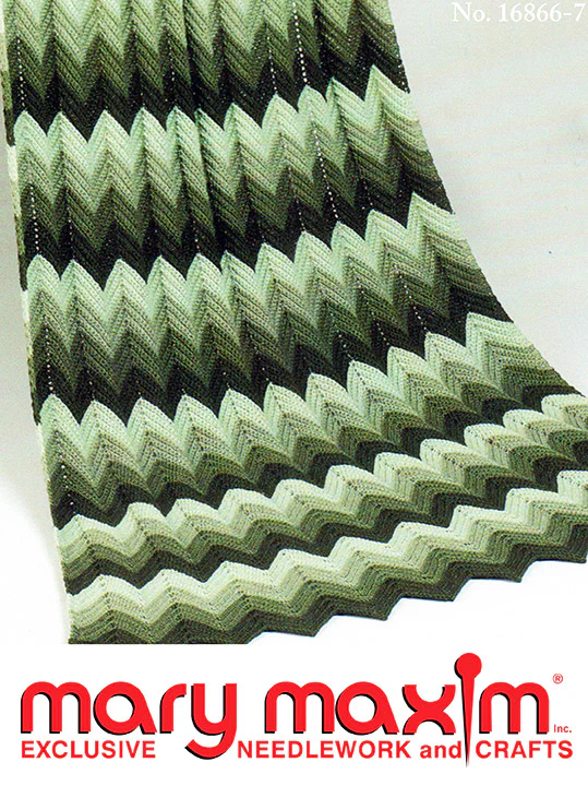 Knitted Ripple Afghan Pattern - Image 2