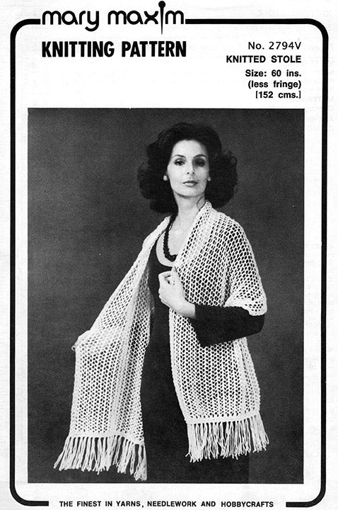 Knitted Stole Pattern - Image 2