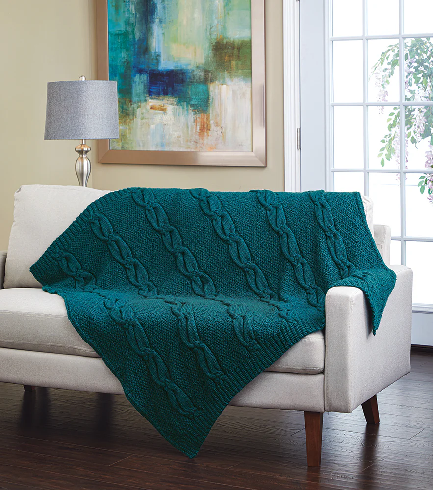 Knotted Cables Blanket
