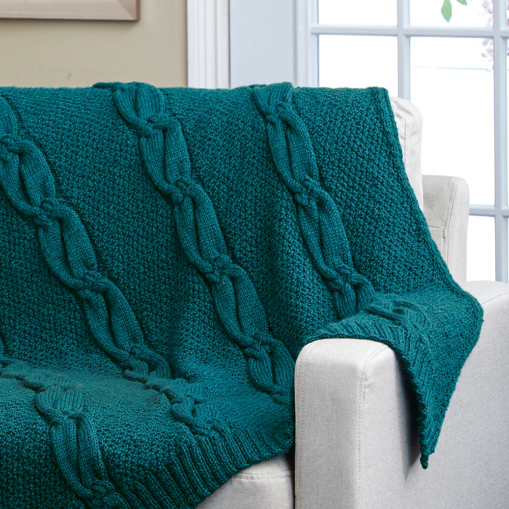 Knotted Cables Blanket - Image 2