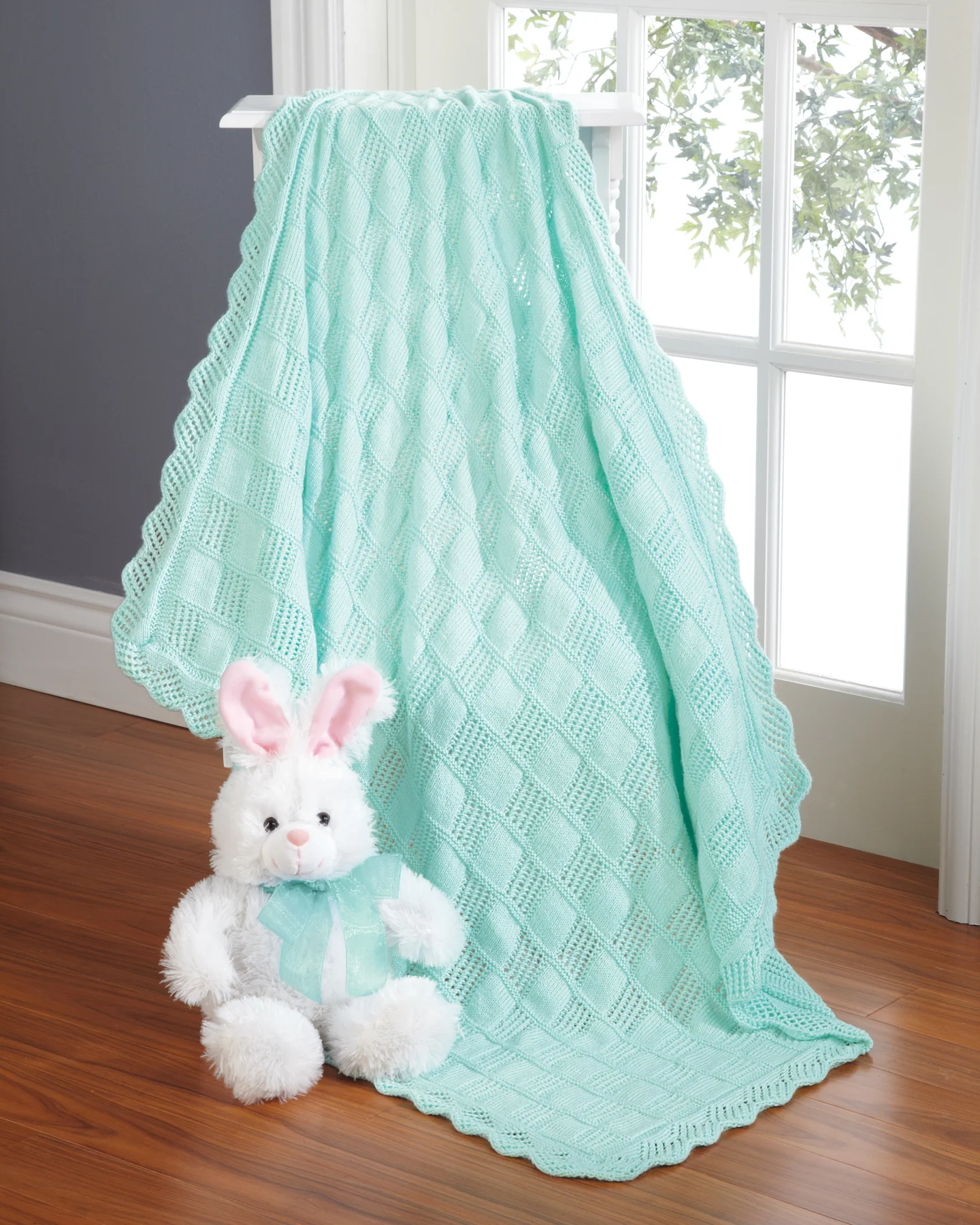 Lace Blocks Baby Blanket - Image 2