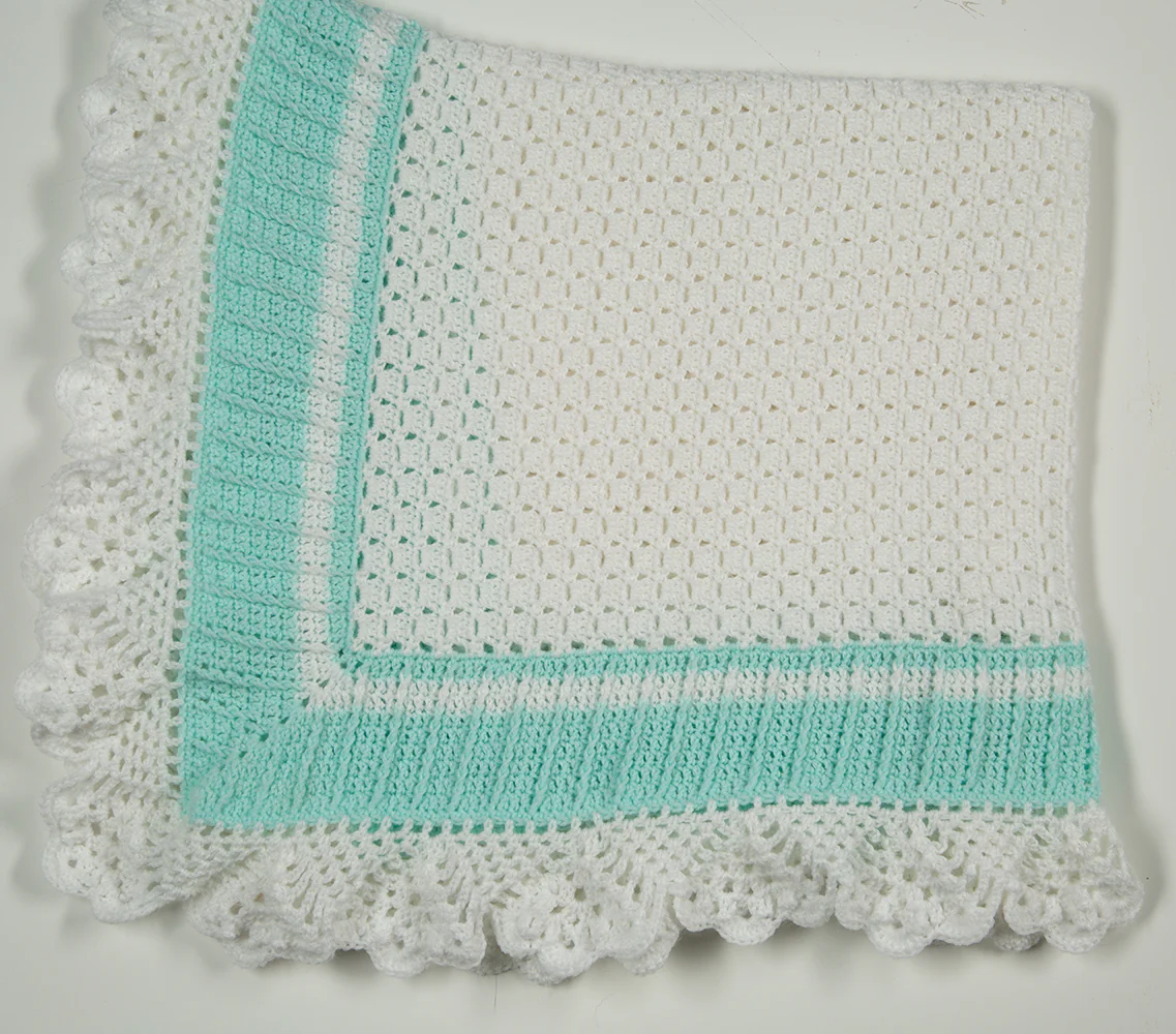 Lace Edge Baby Blanket - Image 2