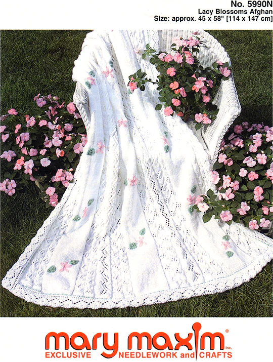 Lacy Blossoms Afghan Pattern