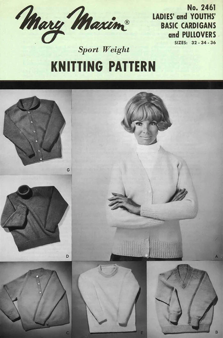 Ladies' and youths Basic Cardigans and Pullovers Pattern - Image 2