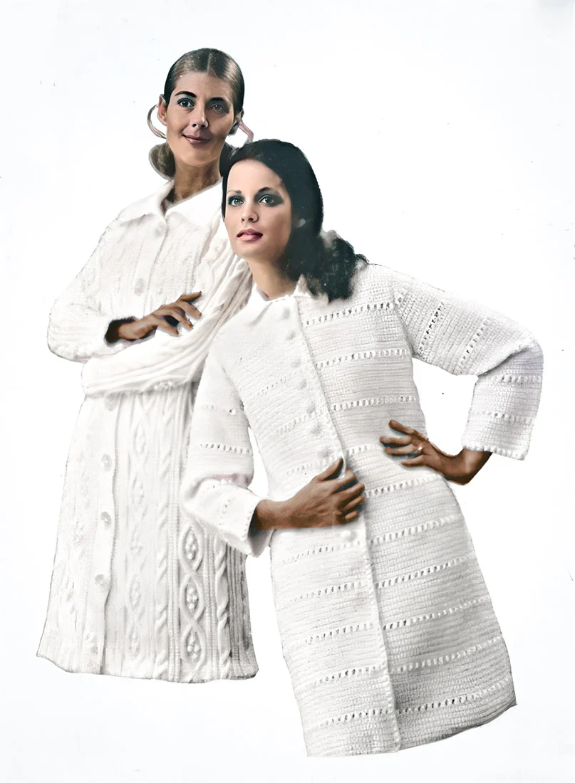 Ladies' Aran Isle Coat Pattern - Image 2