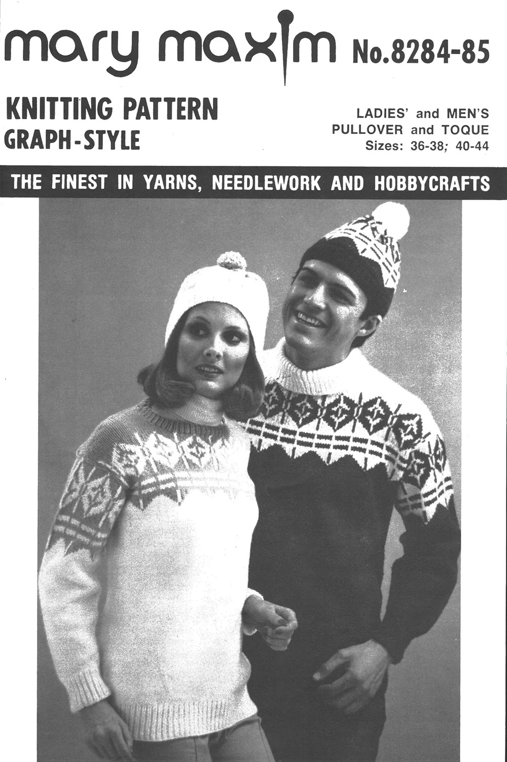 Ladies' & Men's Ski 'N Skate Pullover & Toque Pattern - Image 2