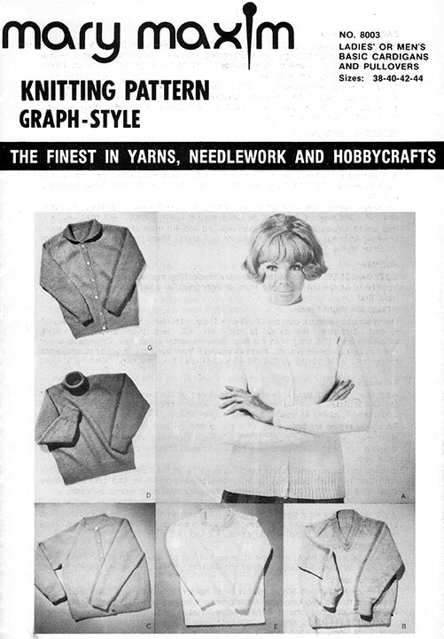 Ladies' or Men's Basic Cardigans and Pullovers Pattern - Image 4