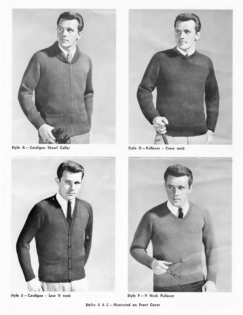 Ladies' or Men's Cardigans and Pullovers Pattern - Image 4