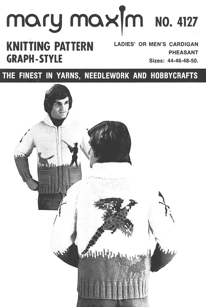 Men's or Ladies' Pheasant Cardigan Pattern - Image 2