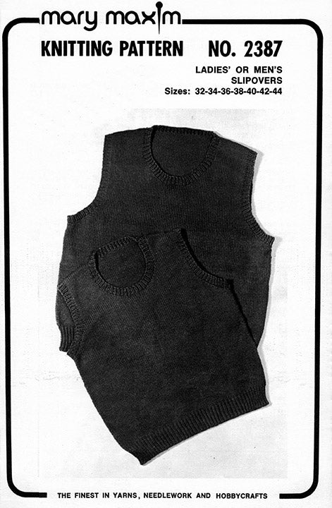 Ladies' or Men's Slipovers Pattern - Image 2
