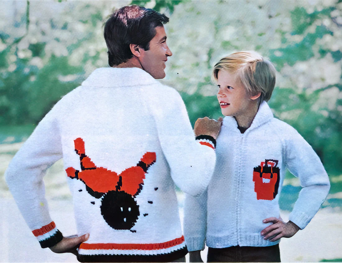 Ladies' or Youth's Bowling Cardigan Pattern