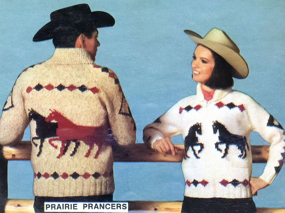 Ladies' or Youth's Prairie Prancers Cardigan Pattern - Image 2
