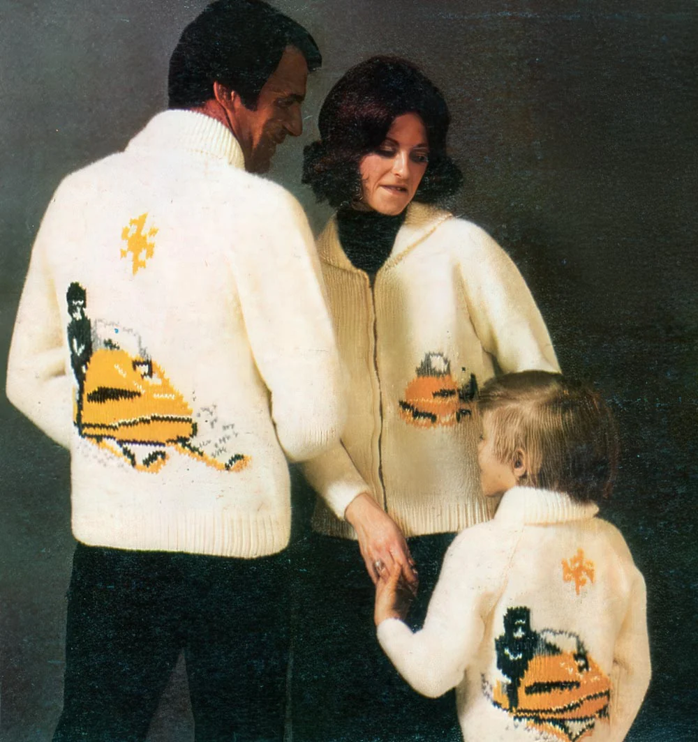 Adults Snowmobile Cardigan Pattern - Image 2