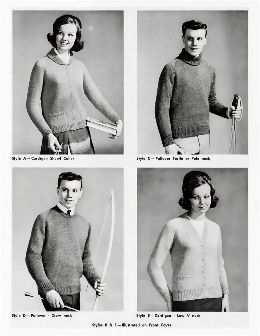 Ladies' or Youths' Cardigans and Pullovers Pattern - Image 5