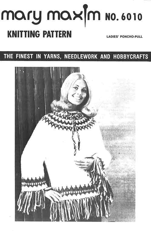 Ladies' Poncho- Pullover Pattern - Image 3