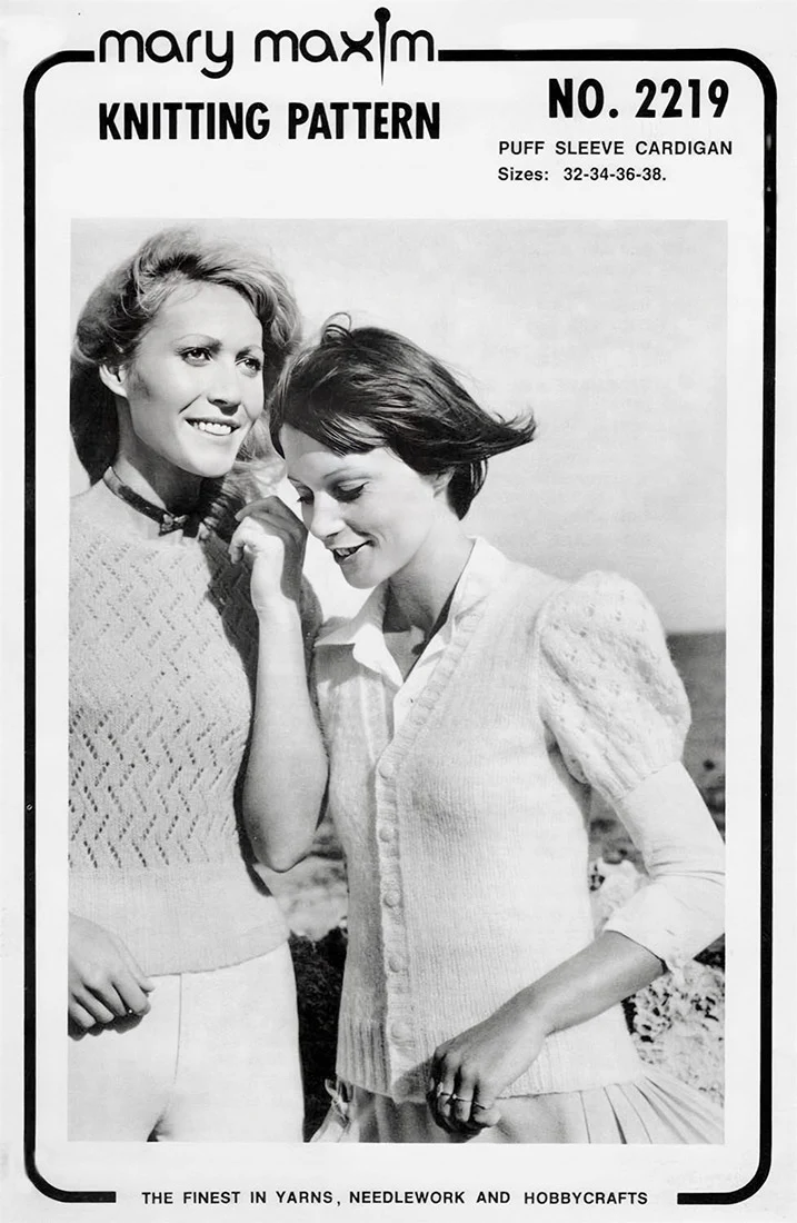 Ladies' Puff Sleeve Cardigan Pattern - Image 2