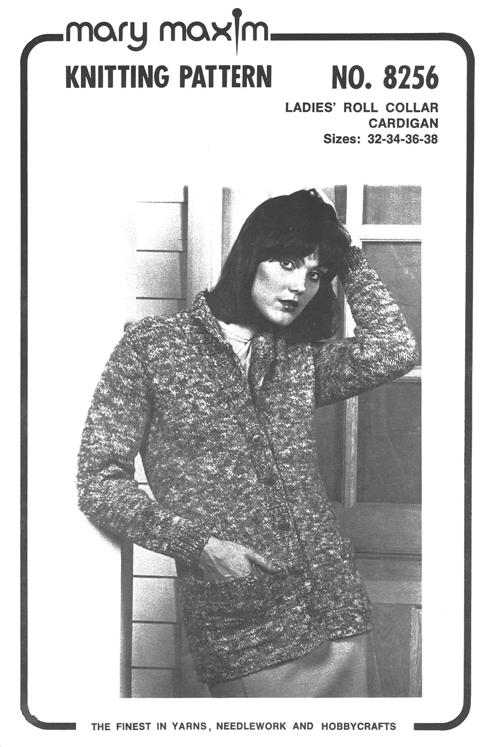 Ladies' Roll Collar Cardigan Pattern - Image 3