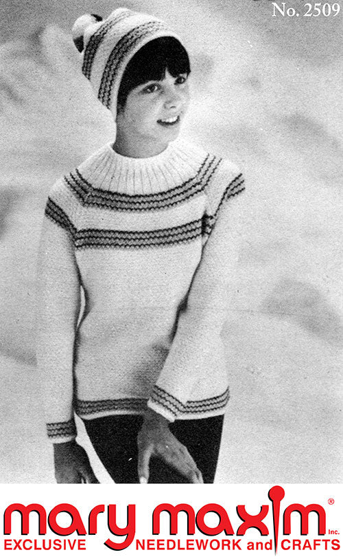 Ladies' Ski Sweater and Cap Pattern - Image 2