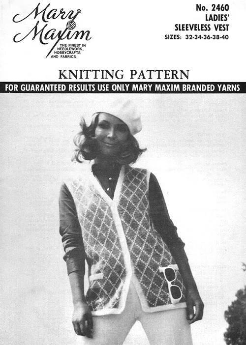 Ladies' Sleeveless Vest Pattern - Image 2