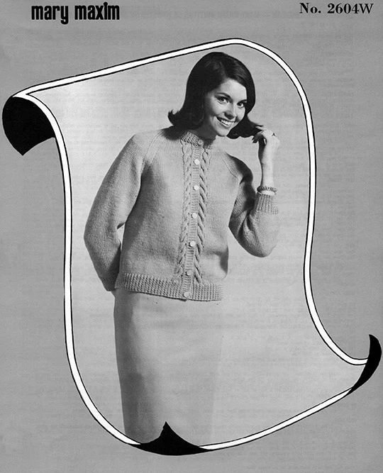 Ladies' Worsted Weight Cable Cardigan Pattern - Image 2