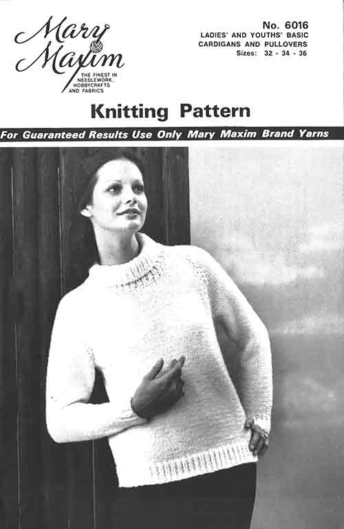 Ladies' & Youths' Basic Cardigan & Pullover Pattern - Image 3