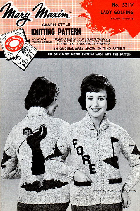 Lady Golfing Cardigan Pattern - Image 2