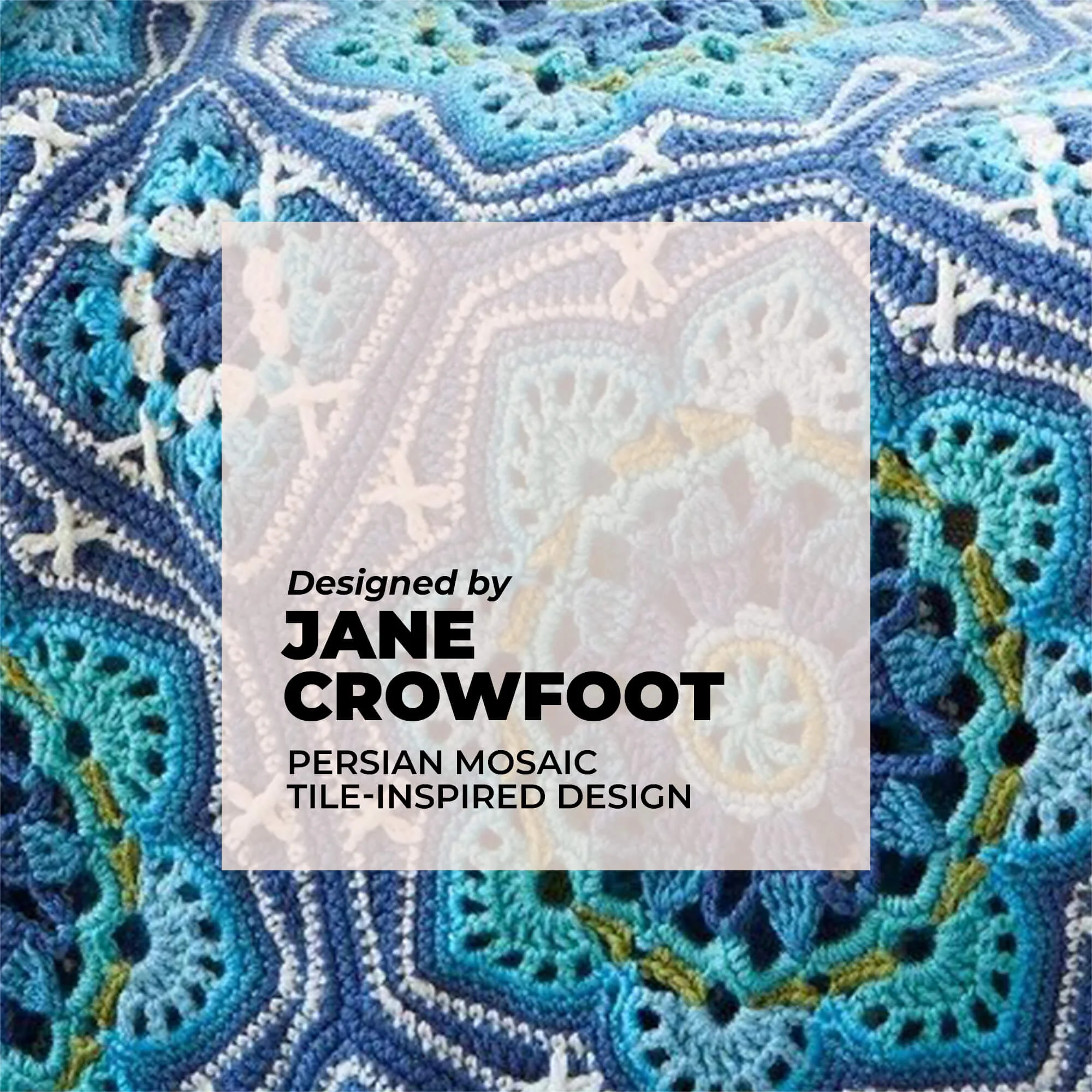 Light Blue Persian Tiles Throw - Image 11