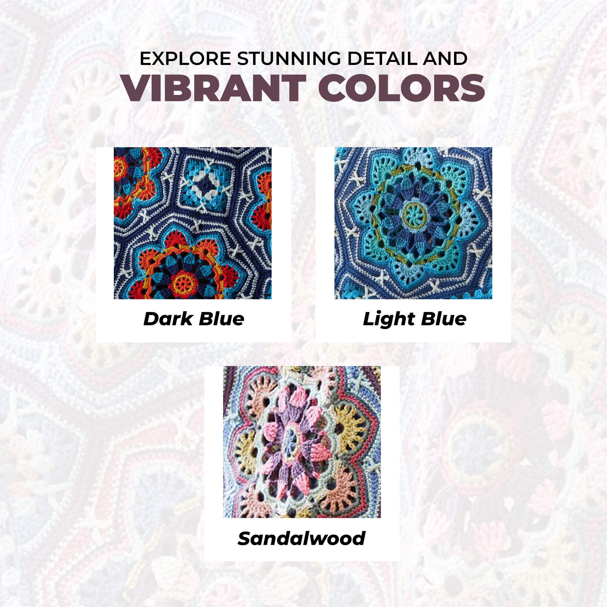 Light Blue Persian Tiles Throw - Image 12
