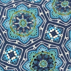 Light Blue Persian Tiles Throw - Image 5