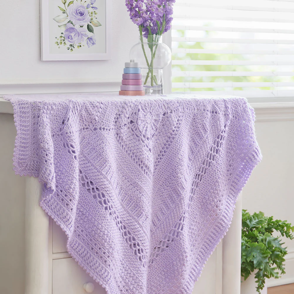 Lilac Love Baby Blanket - Image 2
