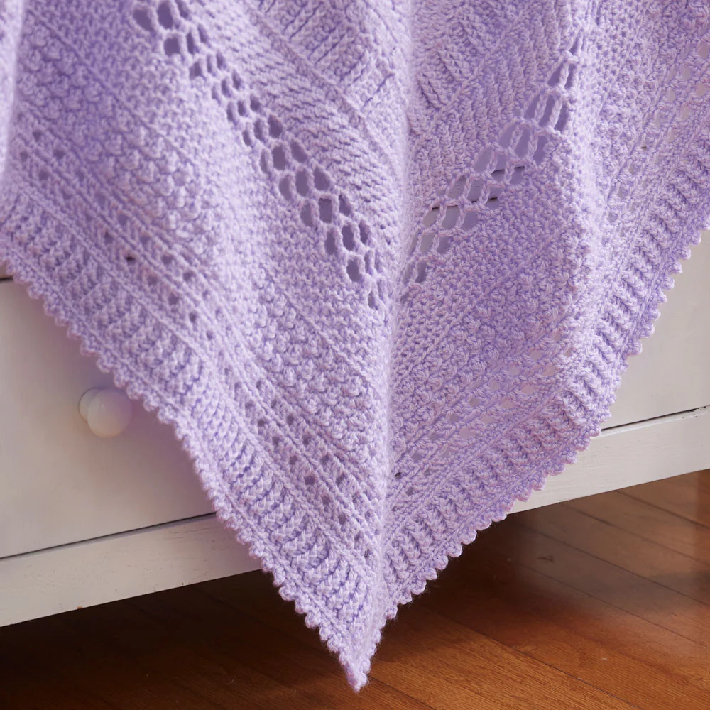 Lilac Love Baby Blanket - Image 3