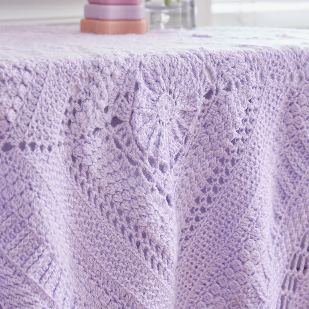 Lilac Love Baby Blanket - Image 4