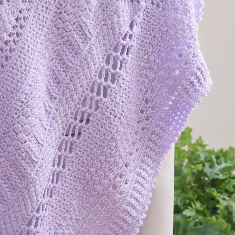 Lilac Love Baby Blanket - Image 5