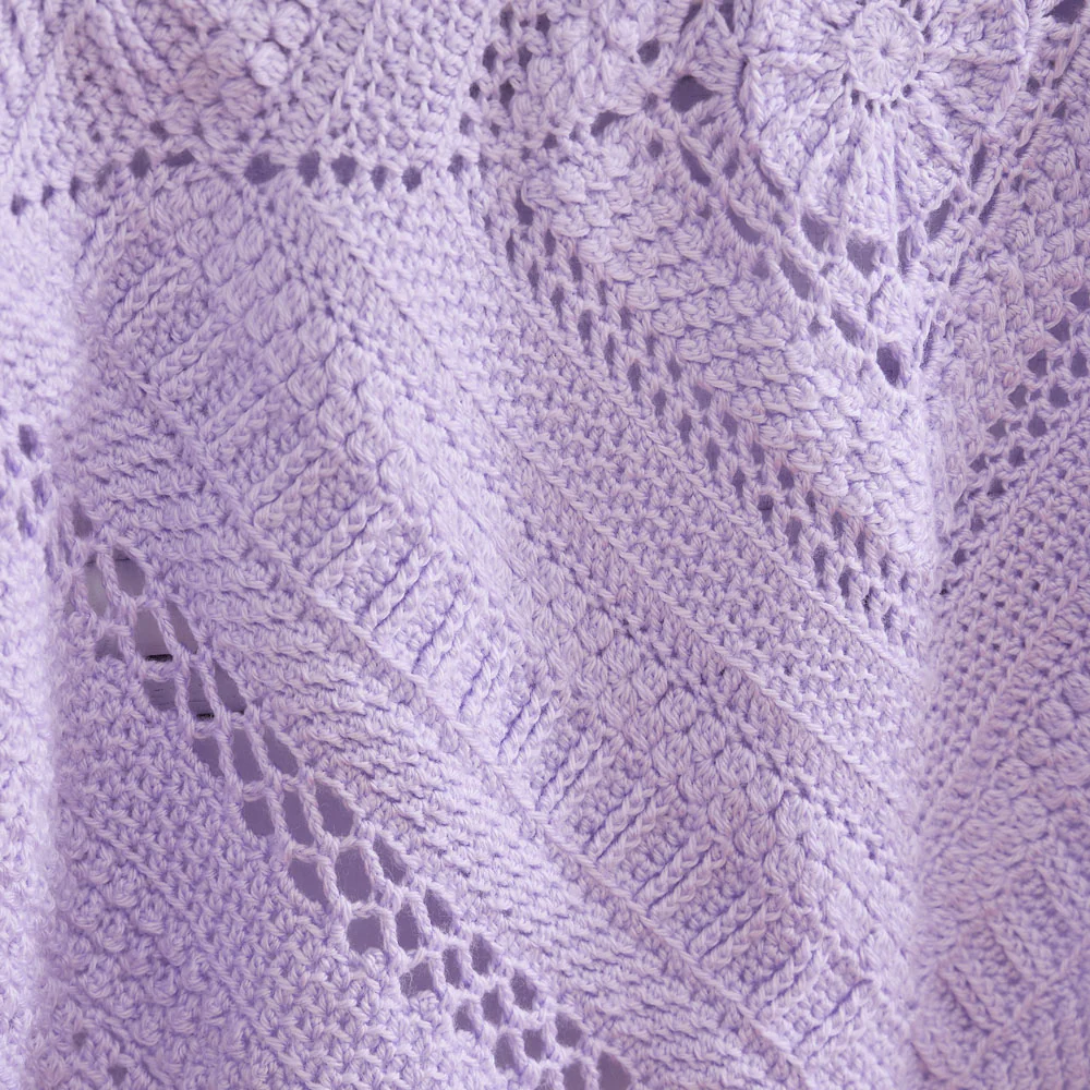 Lilac Love Baby Blanket - Image 6