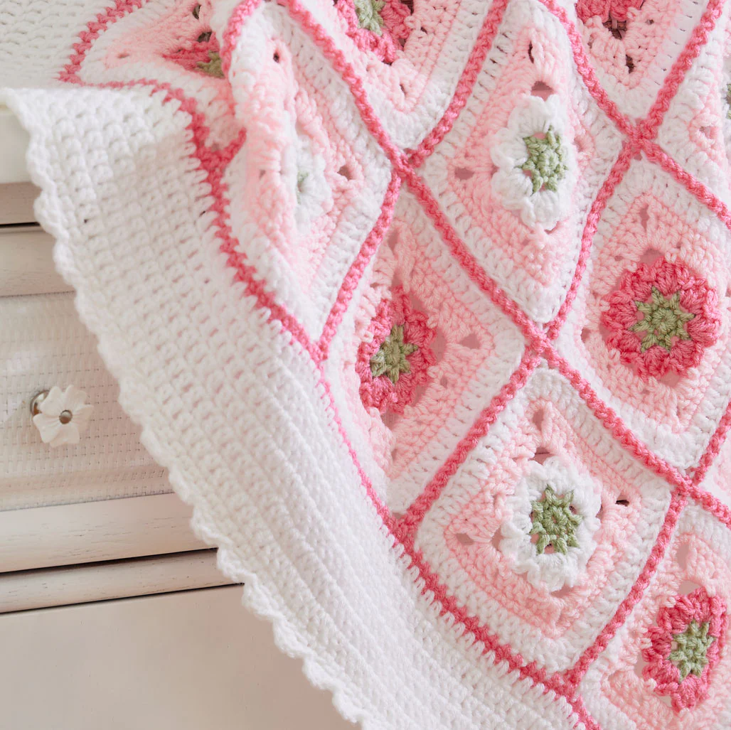 Little Miss Flower Baby Blanket - Image 3