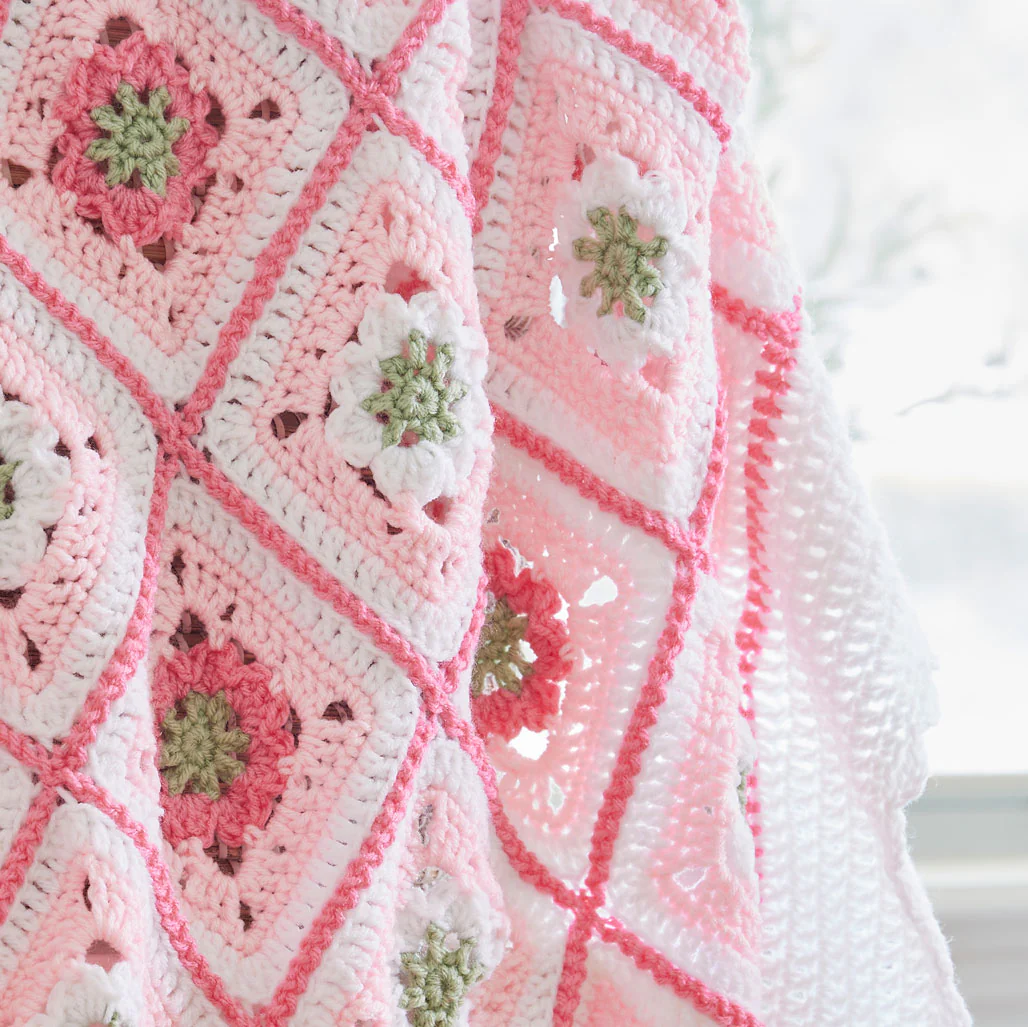 Little Miss Flower Baby Blanket - Image 4