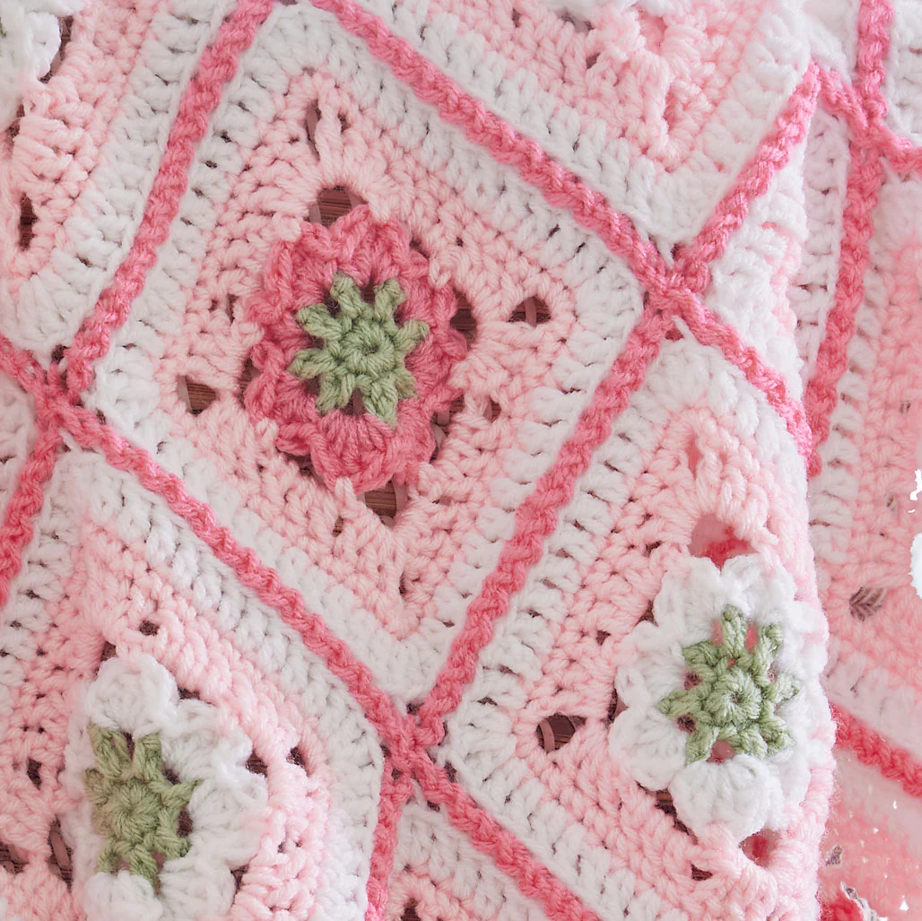 Little Miss Flower Baby Blanket - Image 5