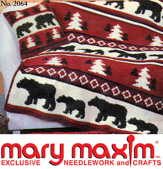 Lodge Look Afghan Pattern - Image 2