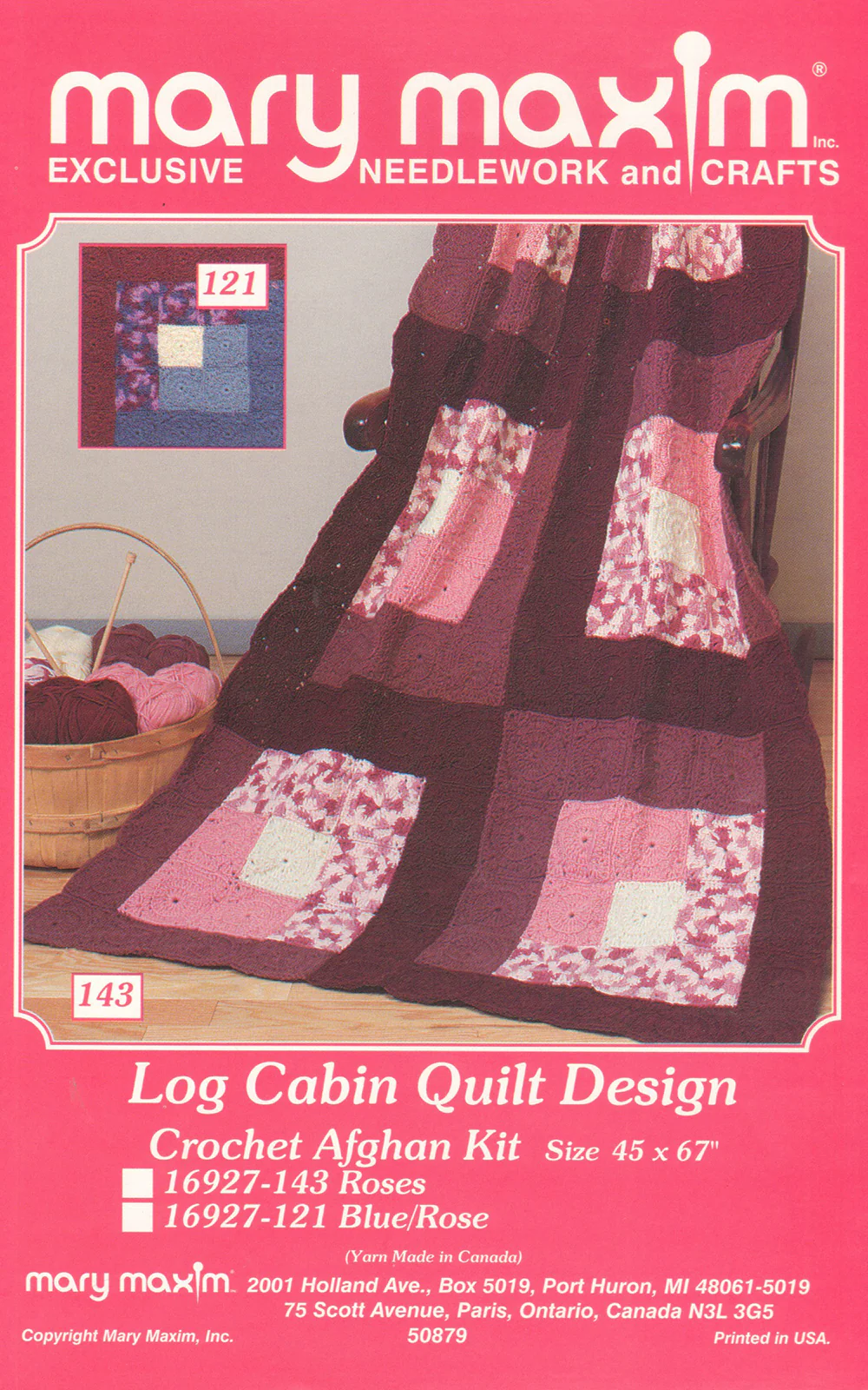 Log Cabin Afghan Pattern - Image 2