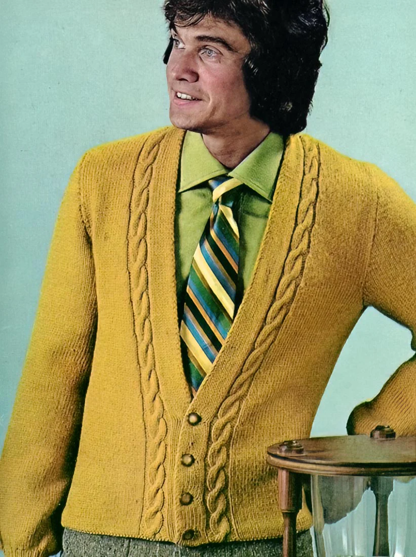 Man's Cable Cardigan Pattern - Image 2