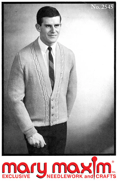 Man's Cable Cardigan Pattern - Image 3