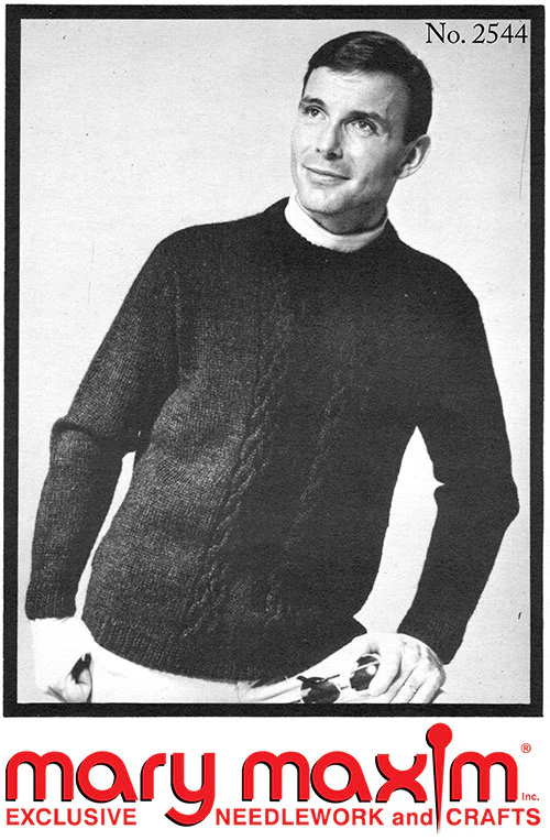 Man's Cable Pullover Pattern - Image 2