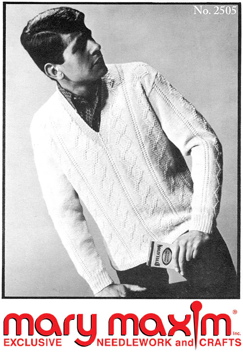 Man's V-Neck Pullover Pattern - Image 2