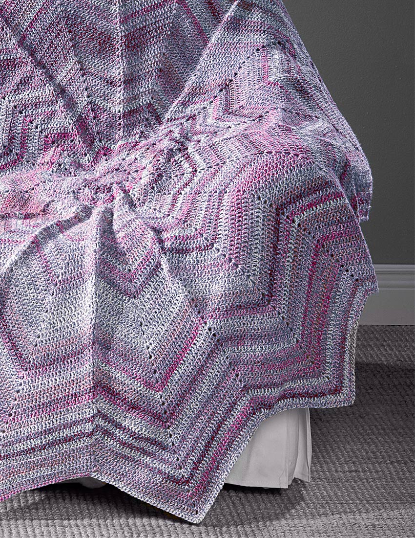 Marbled Spiral Throw Pattern - Image 2