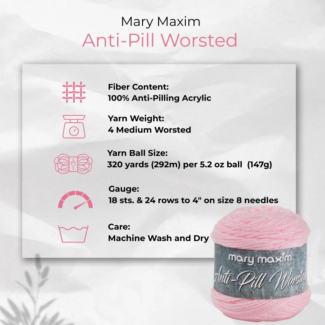 Mary Maxim Anti-Pilling Worsted Yarn - Image 4